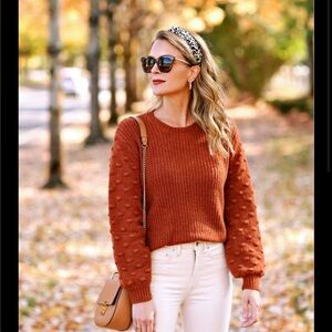 UpWest Bobble Sleeve Sweater - L